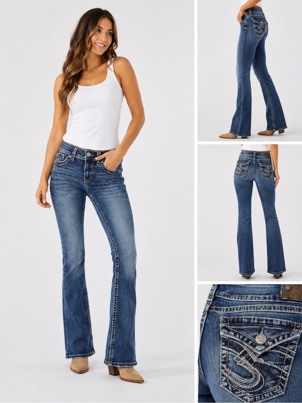 Silver Jeans Suki Surplus Bootcut Jeans Women’s W28 L30 Medium Wash Curvy